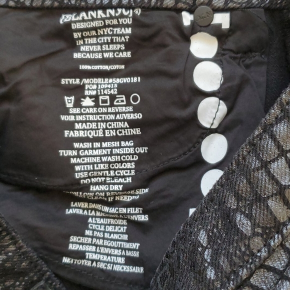 BLANKNYC denim metallic snake print raw hem mini skirt - Picture 8 of 10